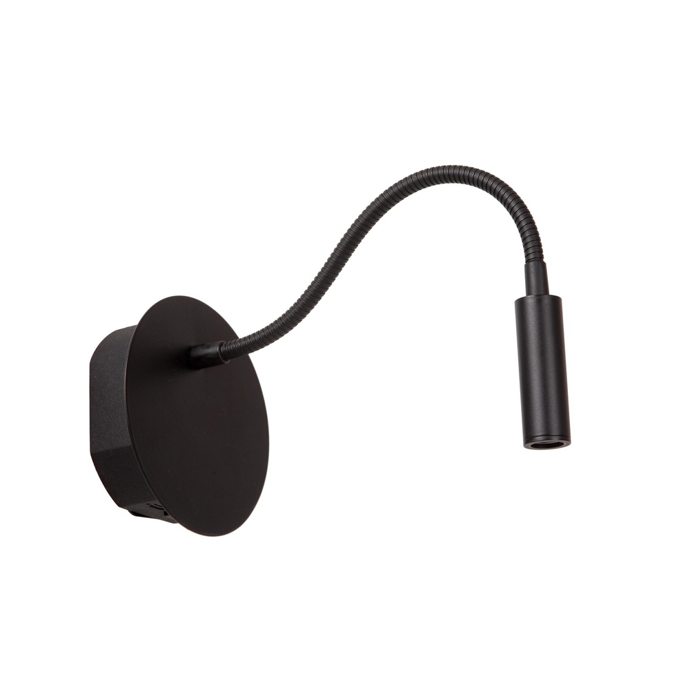 Lucide Oplaadbare wandlampJolijn bedlampje zwart - 77289/03/30